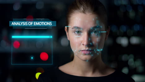 Futuristic-biometrical-emotions-analysis.-Closeup-woman-face-biometrics-research